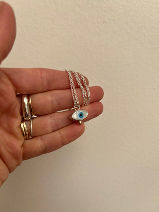 Third Eye Necklace- Mother of Pearl
