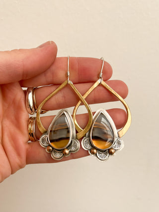 Fiora Earrings- Montana Agate