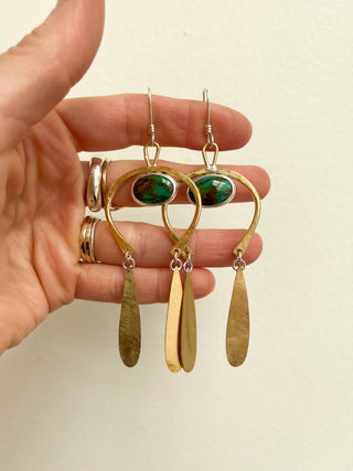 Plain Luck Earrings- Turquoise