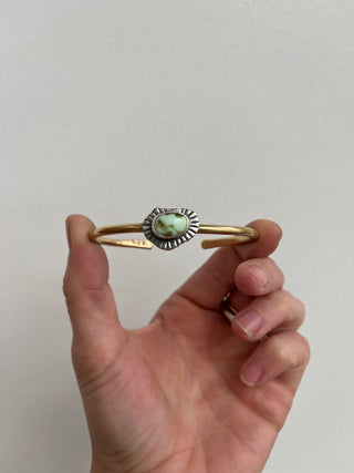 Little Stone Relic Cuff- Variscite