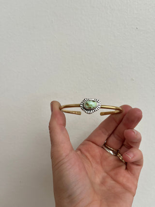 Little Stone Relic Cuff- Variscite