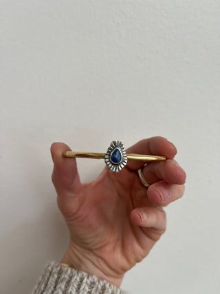 Little Stone Relic Cuff- Lapis