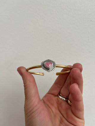 Little Stone Relic Cuff- Rhodochrosite