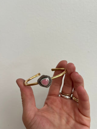 Little Stone Relic Cuff- Rhodochrosite