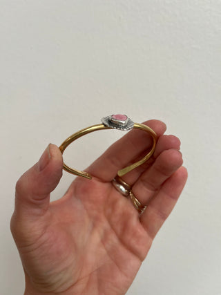 Little Stone Relic Cuff- Rhodochrosite