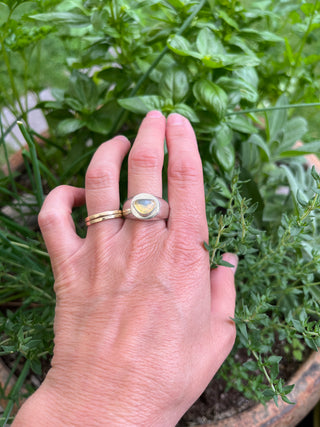 Round Signet- Opal Size 8.25