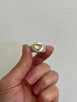Round Signet- Opal Size 8.25