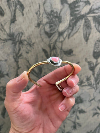 Relic Cuff- Rhodochrosite (Small)