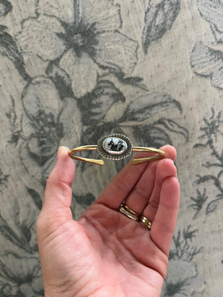 Relic Cuff- White Buffalo Turquoise (Medium)