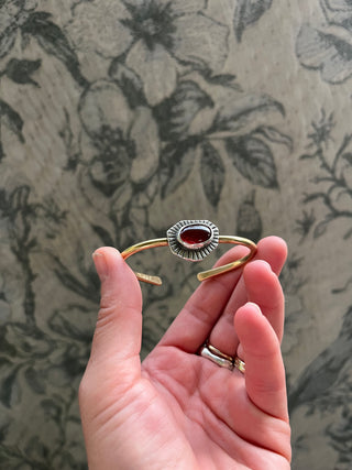 Relic Cuff- Red Carnelian (Small)