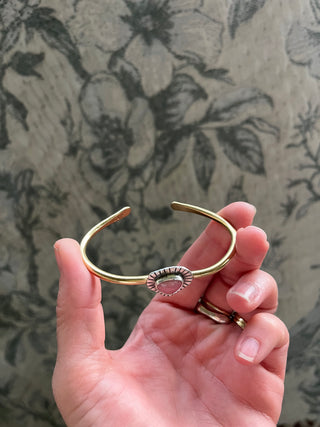 Relic Cuff- Rhodochrosite (Medium)