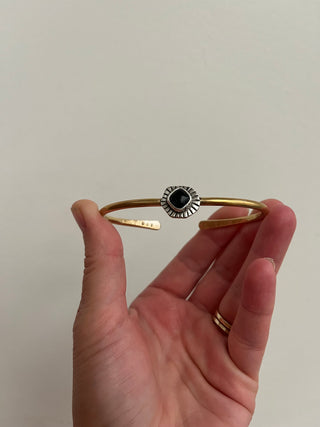 Relic Cuff- Black Onyx (Large)