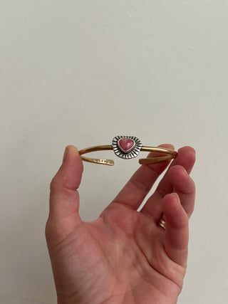 Relic Cuff- Rhodochrosite (Medium)