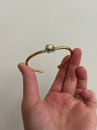 Relic Cuff- Palomino Variscite (Small)