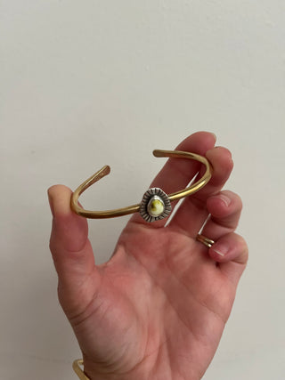Relic Cuff- Palomino Variscite (Small)