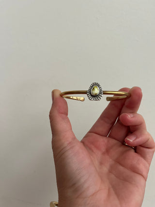 Relic Cuff- Palomino Variscite (Small)