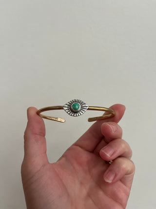 Relic Cuff- Green Turquoise (Medium)