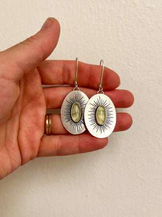 Radiance Earrings- Prehnite