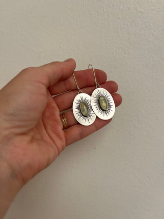 Radiance Earrings- Prehnite
