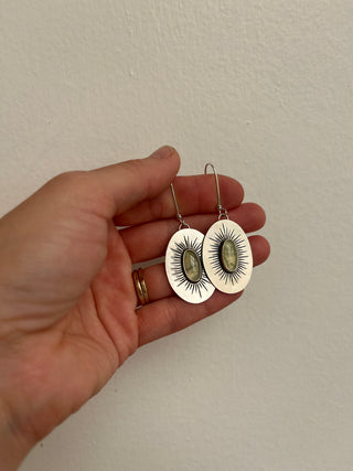 Radiance Earrings- Prehnite