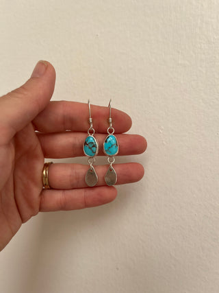 Little Tears Earrings- Turquoise