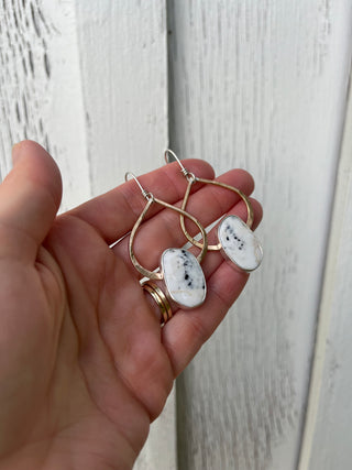 Rain Earrings- White Buffalo
