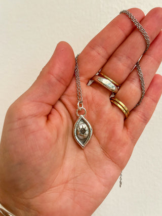 Starry Eyed Necklace- MT Sapphire (Imperfect)