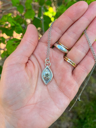 Starry Eyed Necklace- MT Sapphire (Imperfect)