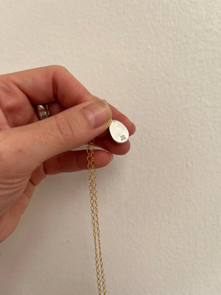 Goldie Necklace- 14k Gold + Blue Turquoise