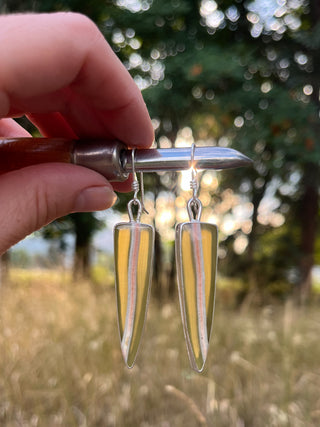 On Point Earrings- Green Onyx