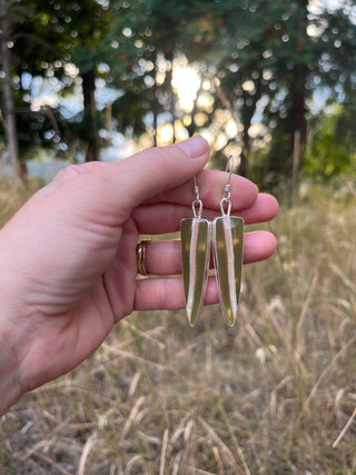On Point Earrings- Green Onyx