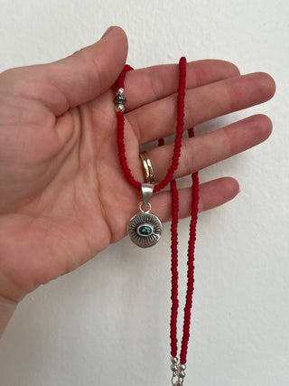 On Red Necklace- Pendant II