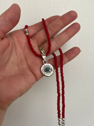 On Red Necklace- Pendant II