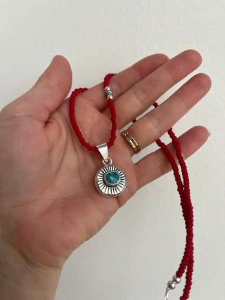 On Red Necklace- Pendant I