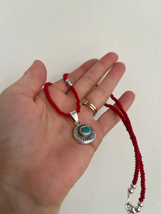 On Red Necklace- Pendant I