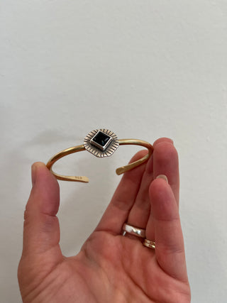 Relic Cuff- Black Onyx (Small)
