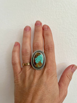 Calamity Ring- Turquoise Size 7.25