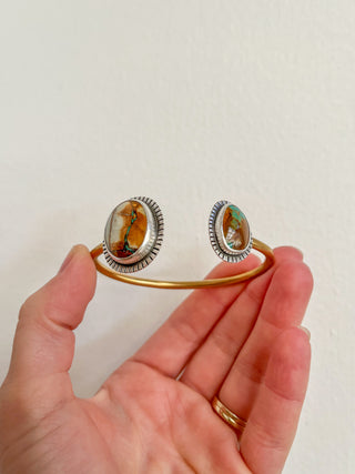 Space Between Cuff- Royston Turquoise (Small)