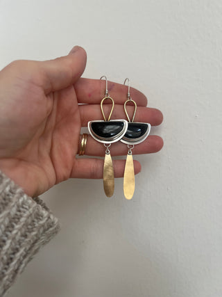 Witchy Woman Earrings- Black Tourmaline