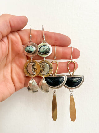 Witchy Woman Earrings- Black Tourmaline