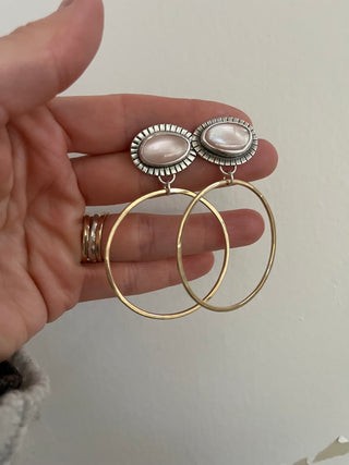 Calamity Post Hoops- Mother of Pearl (Discounted)
