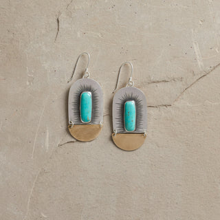 Gatekeeper Earrings- Blue Turquoise