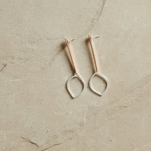 Load image into Gallery viewer, Petal Post Earrings- Silver and 14K Gold Fill
