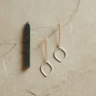 Petal Post Earrings- Silver and 14K Gold Fill