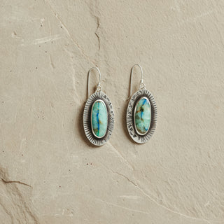 Rising Earrings- Azurite