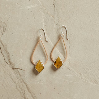 Rain Earrings- Mexican Amber