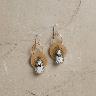 First Light Brass Earrings