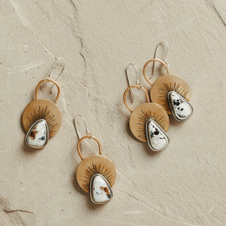 First Light Brass Earrings