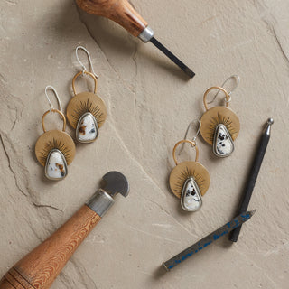 First Light Brass Earrings