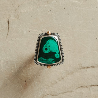 Malachite Ring II- Size 9.25